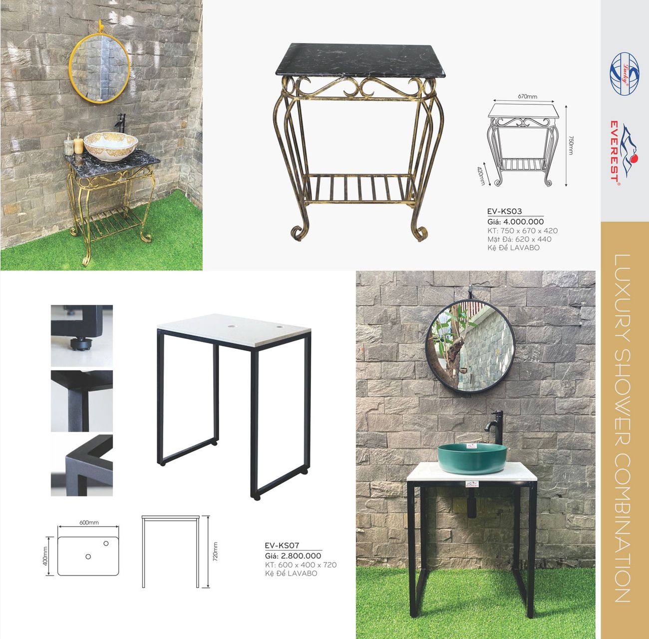 Thiết bị vệ sinh EVEREST Cổ Điển Catalogue và Bảng giá mới nhất /Page 